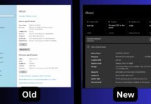 about page comparison in windows 10 22h2