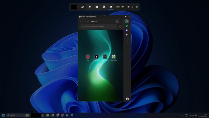 Edge Game Assist widget arrives on Windows 11, offers game-related info