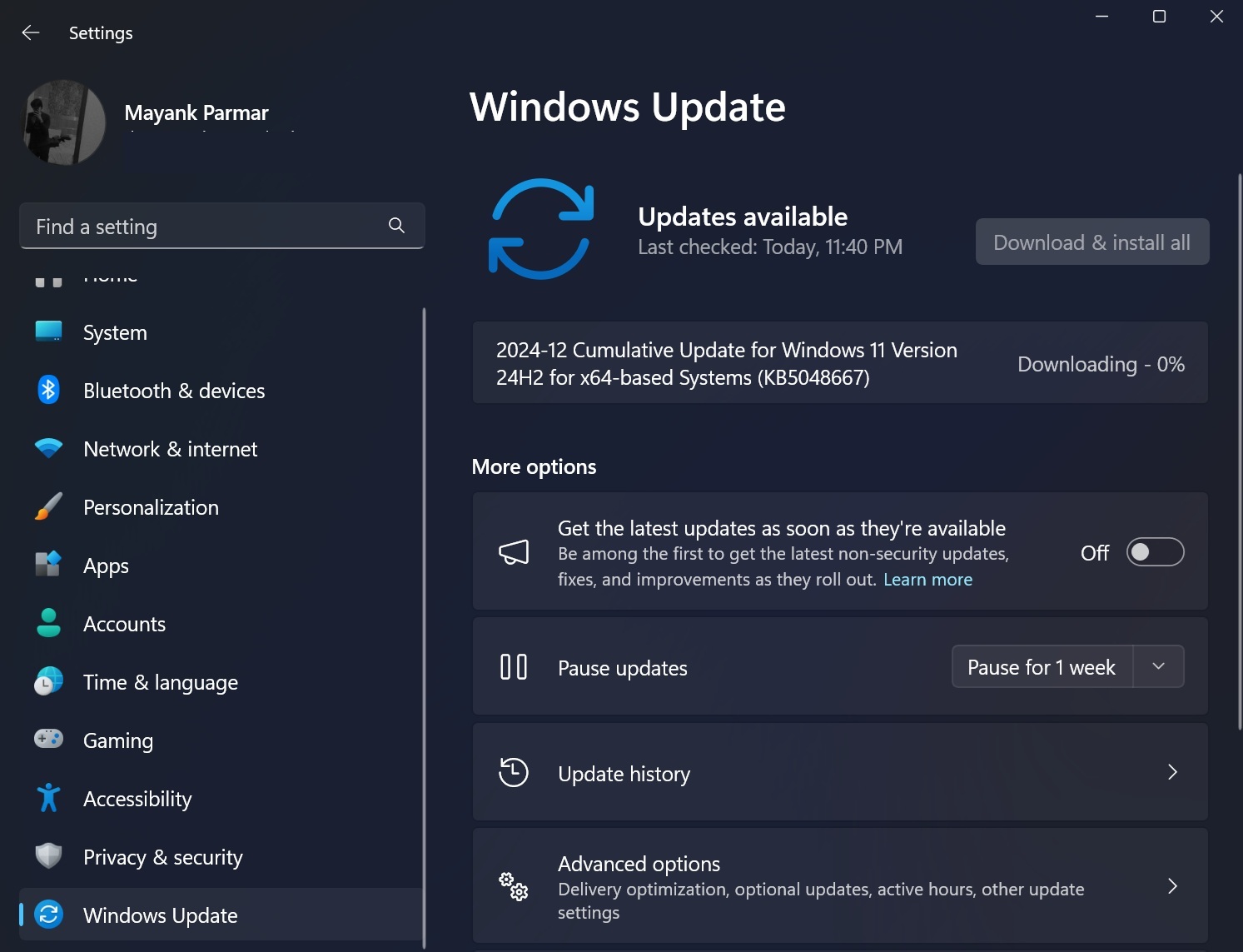 KB5048667 Windows 11 24H2 update