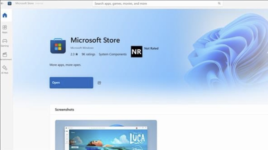 New Windows Store UI