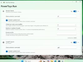 PowerToys Run on Windows 11