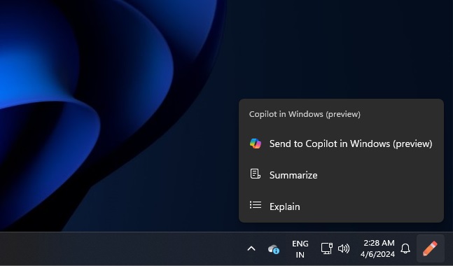 Windows 11 Build 22635.3430 adds text hover to Copilot