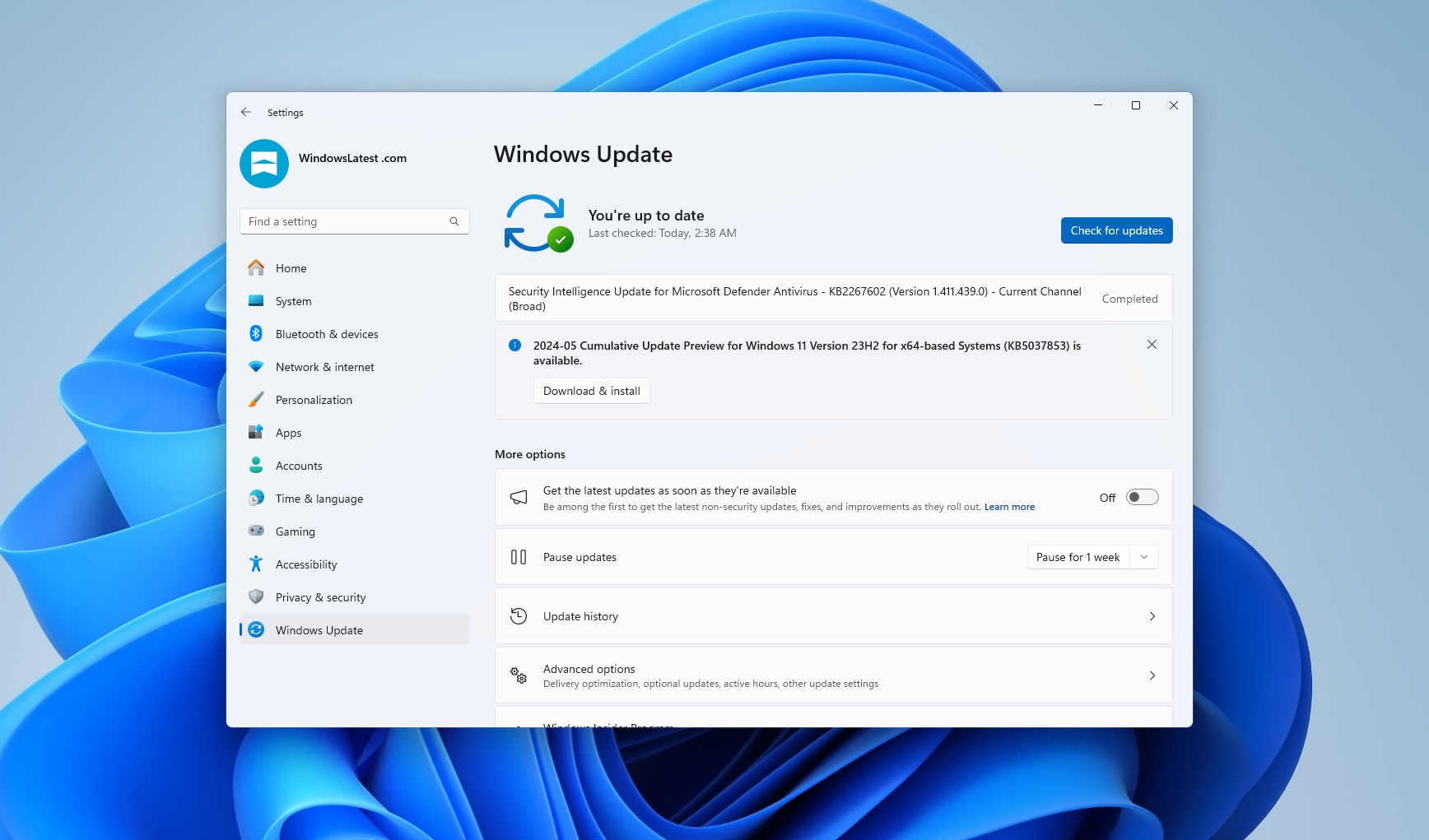 Windows 11 KB5037853 update